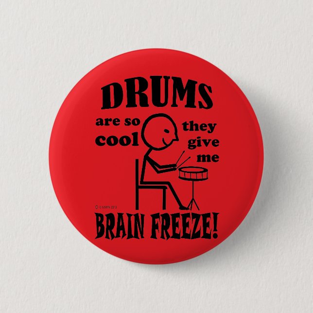 Drums, Brain Freeze Button (Front)