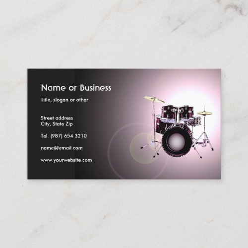 Drums Business Card