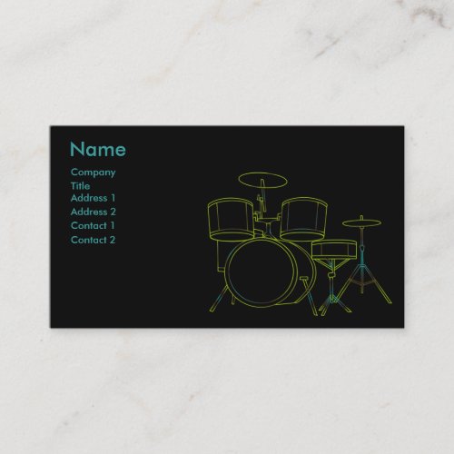 Drums Business Card
