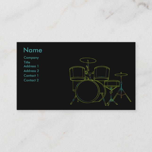 Drums Business Card (Front)