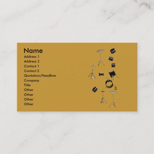 drums business card