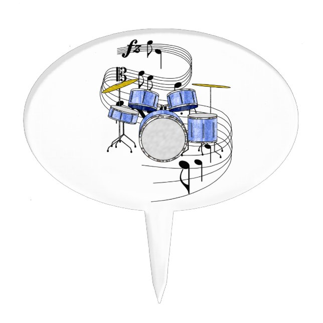 Drums Cake Topper (Front)