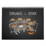 Drums Calendar at Zazzle