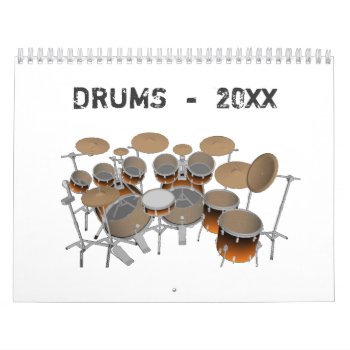 Drums Calendar by spiritswitchboard at Zazzle