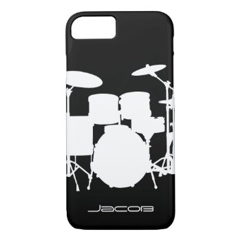 Drums Iphone 8/7 Case by LeSilhouette at Zazzle