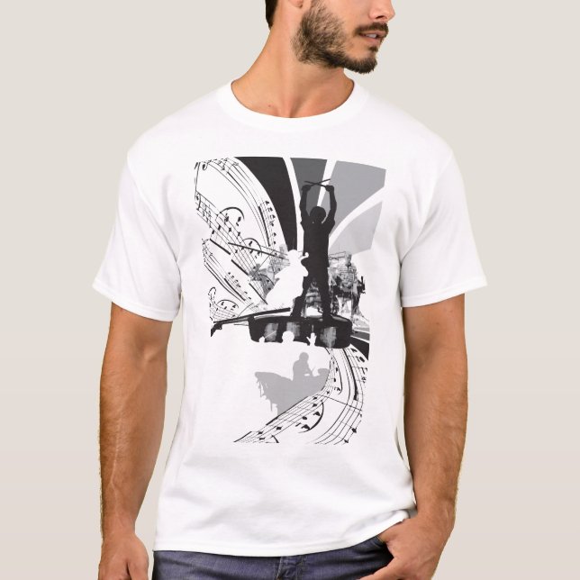 drums cello illustration T-Shirt (Front)