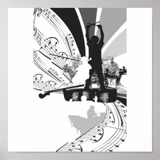 drums cello poster