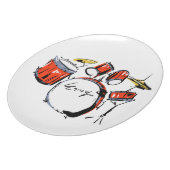 drums dinner plate (Left Side)