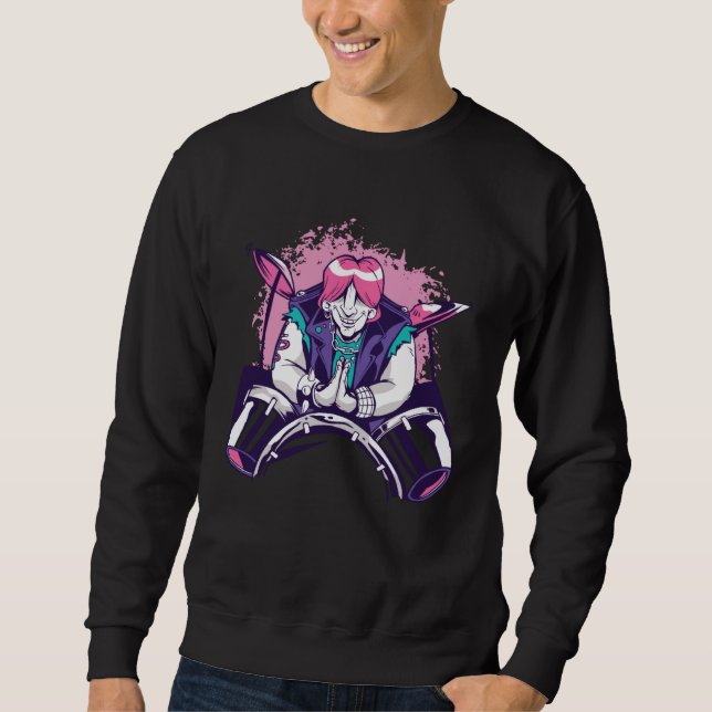 Drums Drummer Music Musician Sweatshirt (Front)