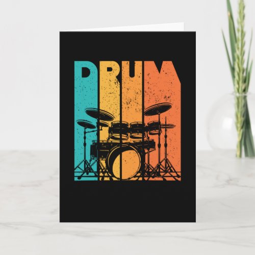 Drums  Drumming Lover Drummer Gift Card