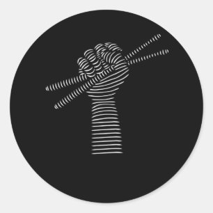Drums Drumsticks Drummer Classic Round Sticker