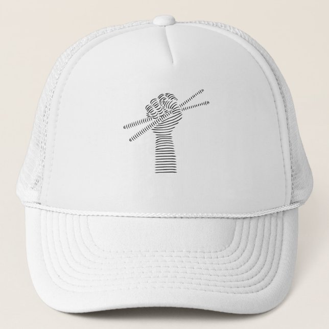 Drums Drumsticks Drummer Trucker Hat (Front)