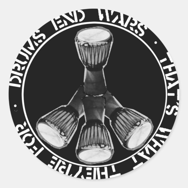 DRUMS END WARS sticker (Front)