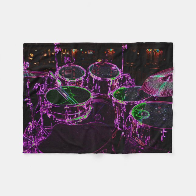 Drums fbm fleece blanket (Front (Horizontal))