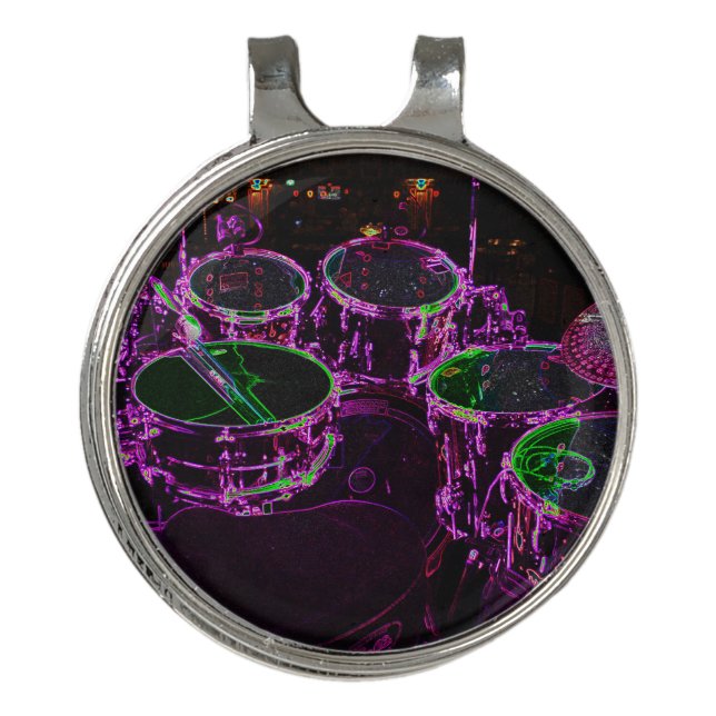 Drums hcm golf hat clip (Front)