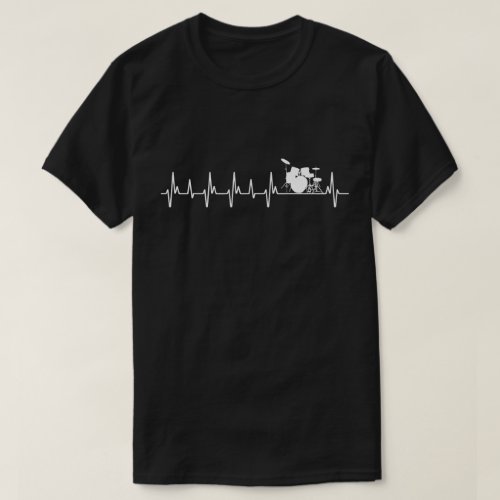 Drums Heartbeat Gifts Drummers Music Lover T_Shirt