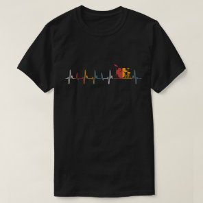 Drums Heartbeat Gifts Drummers Music Lover Vintage T-Shirt