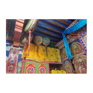 Drums Inside A Temple Acrylic Print