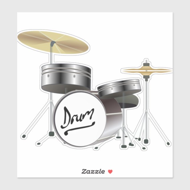 drums-instruments-music-drum sticker (Sheet)