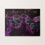 Drums JP Jigsaw Puzzle<br><div class="desc">Drums - Photograph of a drum kit under purple lights with post processing and effects.
© Alan Harman Photography 2011. All Rights Reserved.
www.alanharmanphotography.com
130518</div>