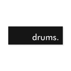 drums. mini business card