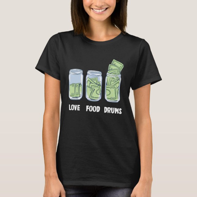 Drums Money Bank T-Shirt (Front)