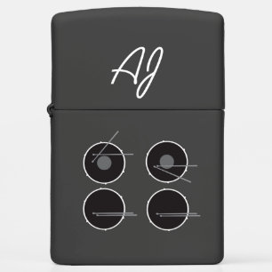Drums Monogram Zippo Lighter
