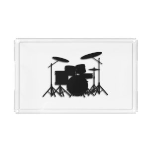 Drums Music Design Acrylic Tray