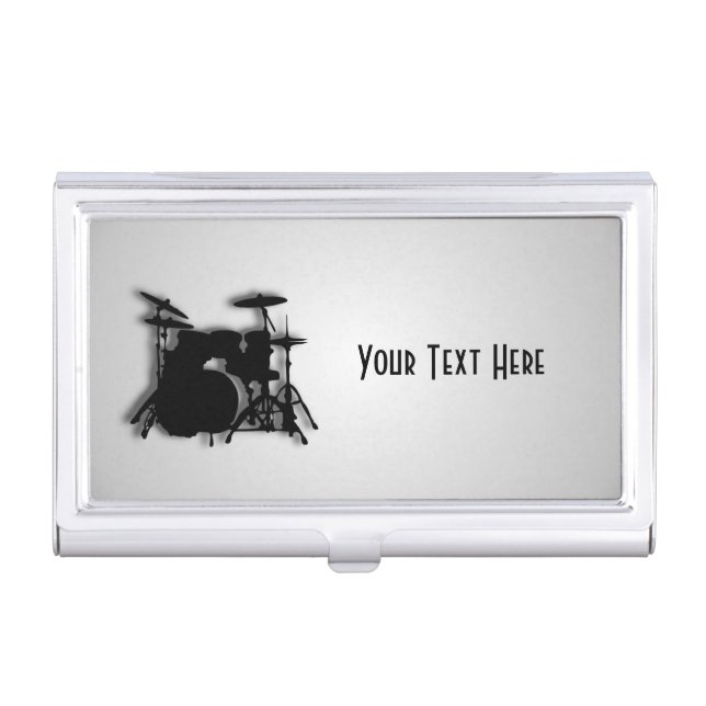 Drums Music Design Business Card Case (Front)