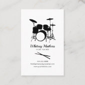 Drums Music Teacher | Drummer Instructor Business Card (Front)
