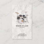Drums Music Teacher | Stylish Drummer Business Card