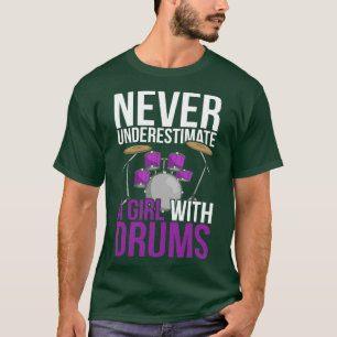 Drums Musician Girl Drummer T-Shirt