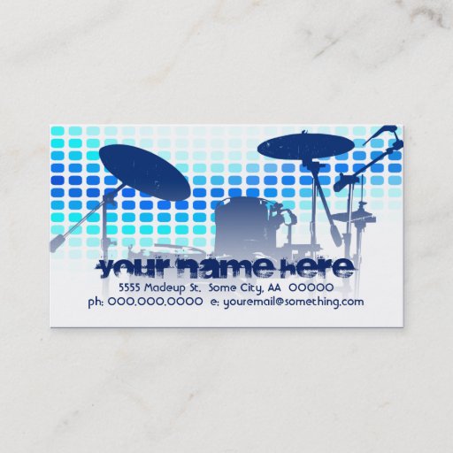 Customizable drums : musicmeterz business cards