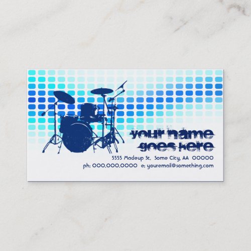 drums : musicmeterz business card templates