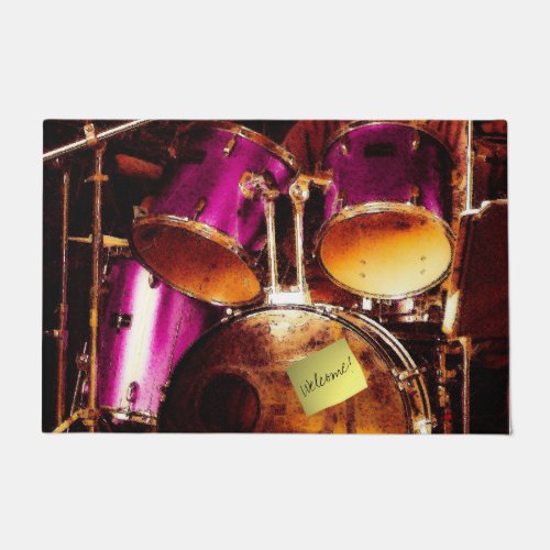 Drums outdoor jam doormat