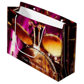 Drums, outdoor jam large gift bag