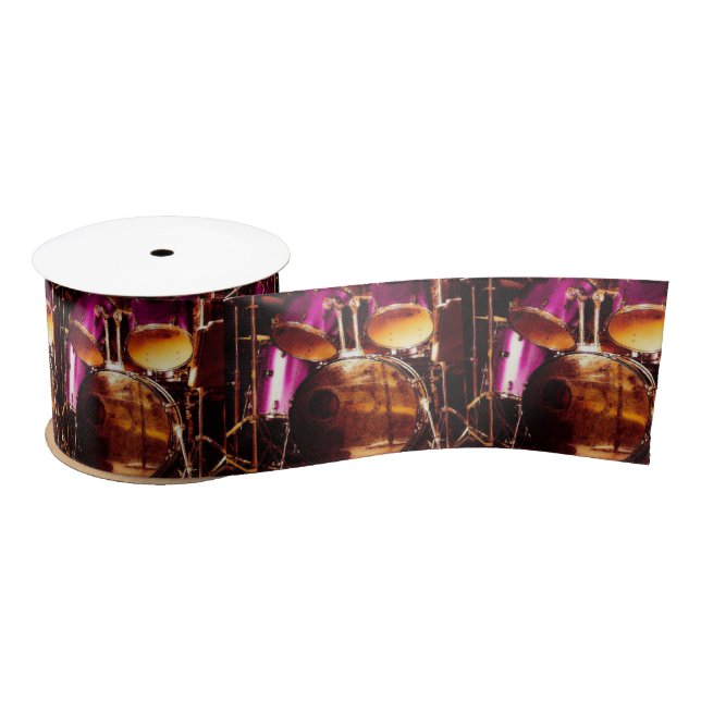 Drums, outdoor jam satin ribbon (Spool)