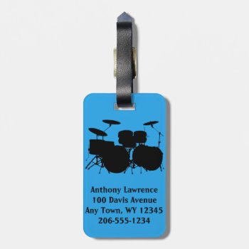 Drums Percussion Design Luggage Tags by SjasisDesignSpace at Zazzle