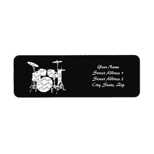 Drums Percussion Label