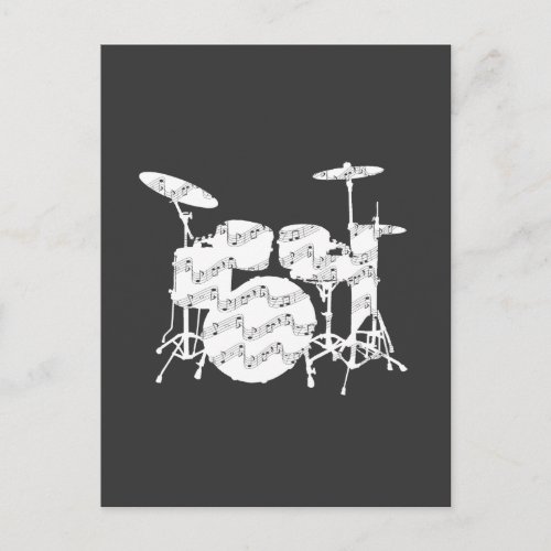 Drums Percussion Postcard
