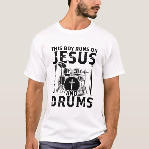 Drums Player  Christian Jesus Band Drummer Gifts T_Shirt