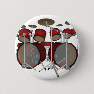 Drums: Red Drum Kit: 3D Model: Button