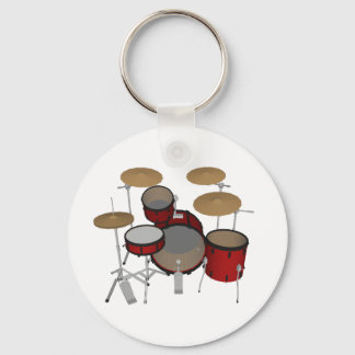 Drums: Red Drum Kit: 3D Model: Keychain