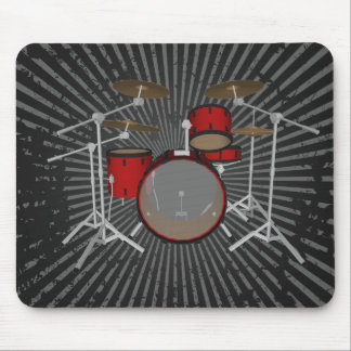 Drums: Red Drum Kit: 3D Model: Mousepad