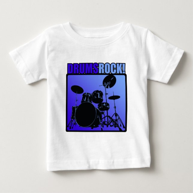 Drums Rocks! Baby T-Shirt (Front)