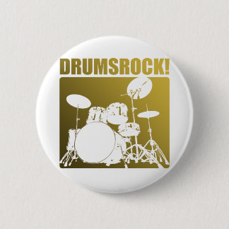 Drums Rocks! Pinback Button