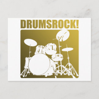 Drums Rocks! Postcard
