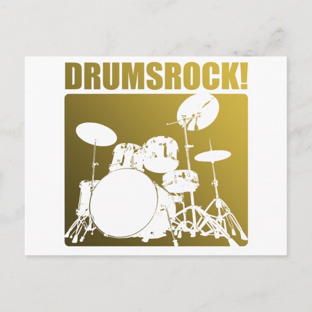 Drums Rocks! Postcard (Front)