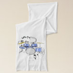 Drums Scarf<br><div class="desc">Music makers celebrate! Proudly announce to the world, I Play the Drums!</div>