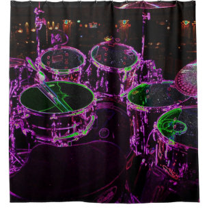 Drums scm shower curtain